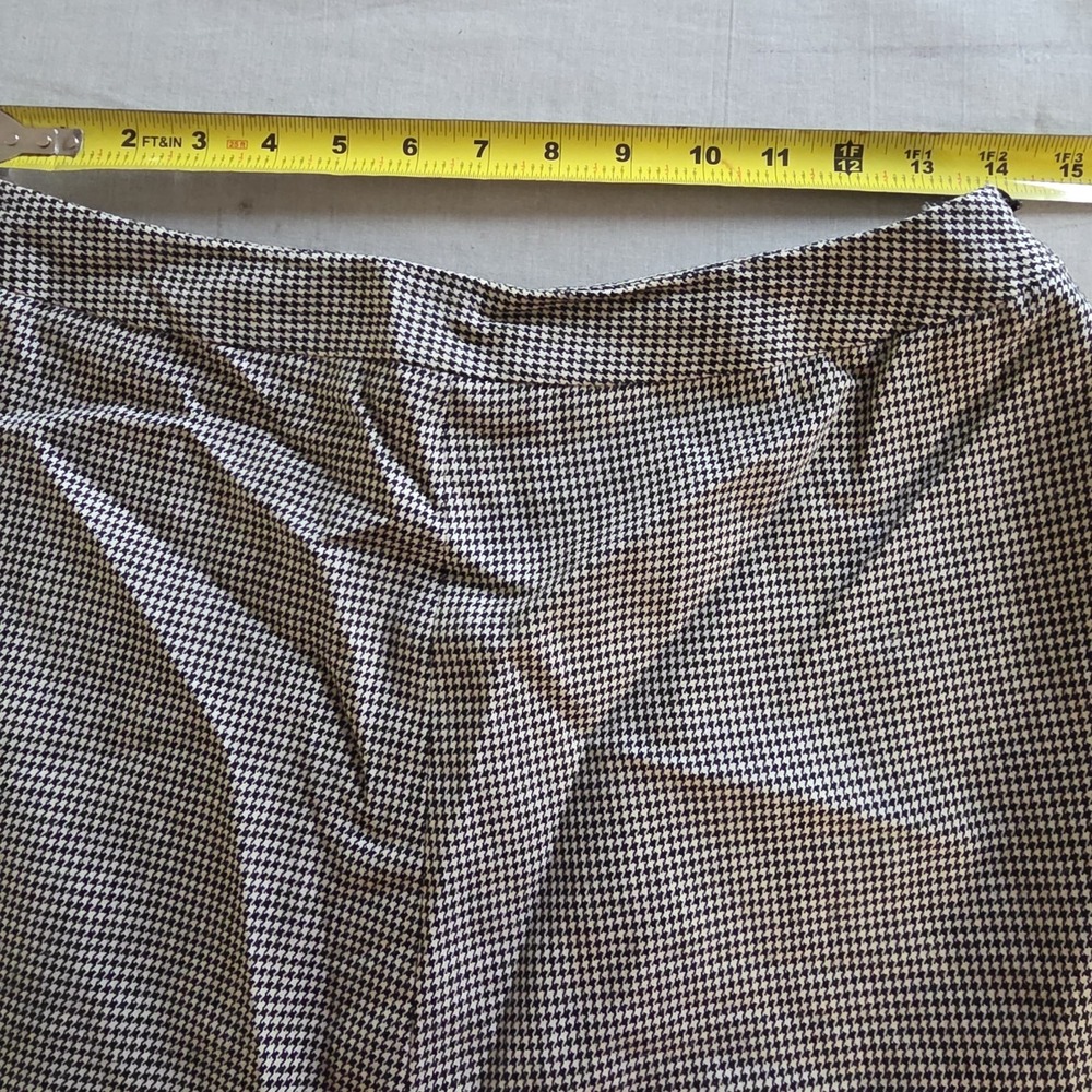 Harve Bernard Womens 100% Wool Skirt Sz 10 Black Dark Academia Office Lined - Picture 6 of 7